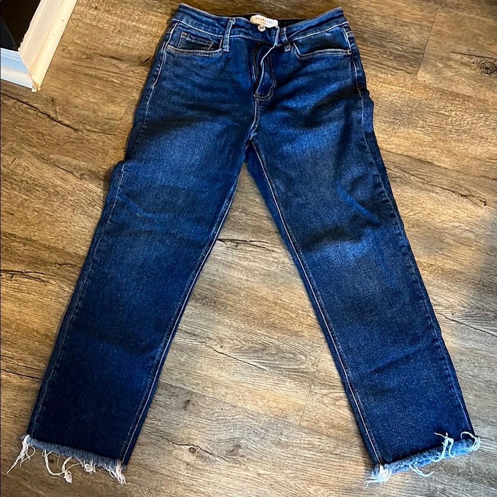 VERVET BY FLYING MONKEY Dark Blue Ankle Jeans